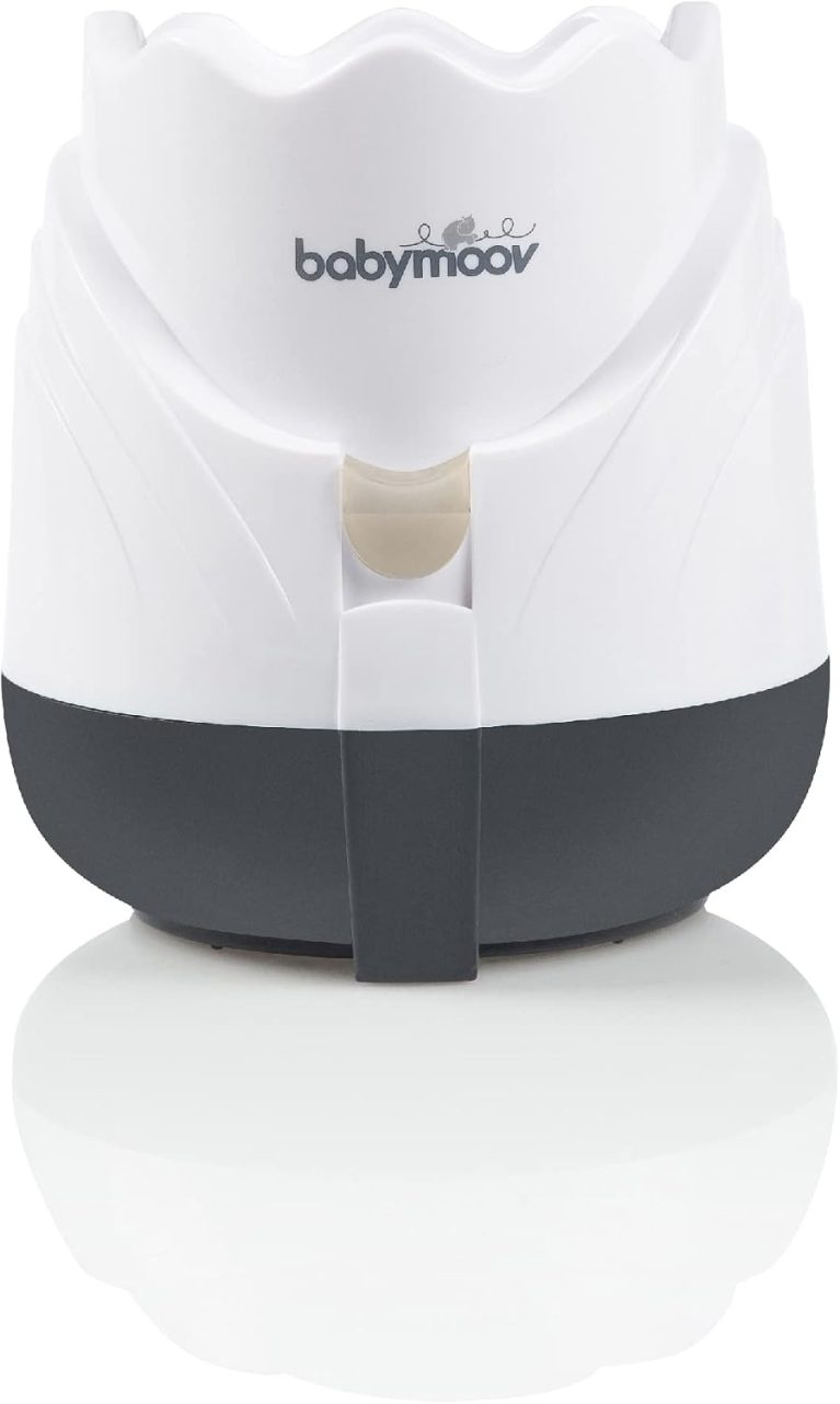 Babymoov Chauffe Biberon Tulip - Pour Biberons & Petits Pots, Chauffe Rapide à la Vapeur, Utilisation Maison, Universel avec Anneau d'Adaptation, Arrêt Automatique, Dosette et Panier Inclus