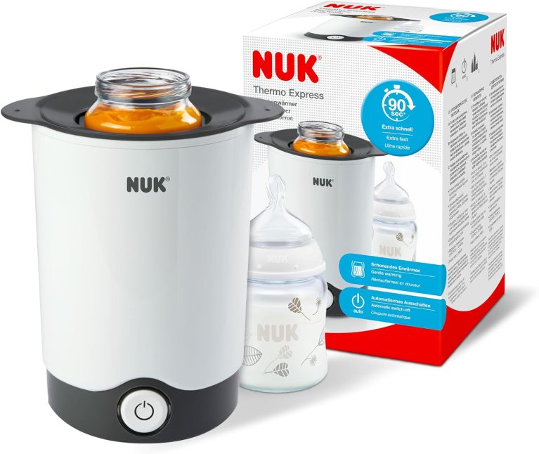 NUK Thermo Express Chauffe-Biberon | Chauffage du Lait et des Repas a Maison avec Arret Automatique | 220-240 V